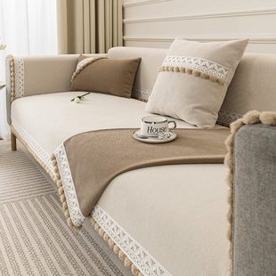 通用新款 轻奢风沙发垫子四季 2023高档防滑三座加贵妃沙发套罩盖巾