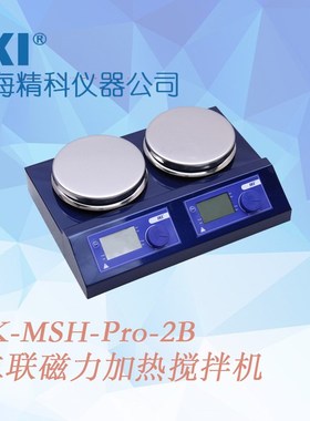 二联磁力搅拌机加热JK-MSH-Pro-2B恒温磁力搅拌器  JKI上海