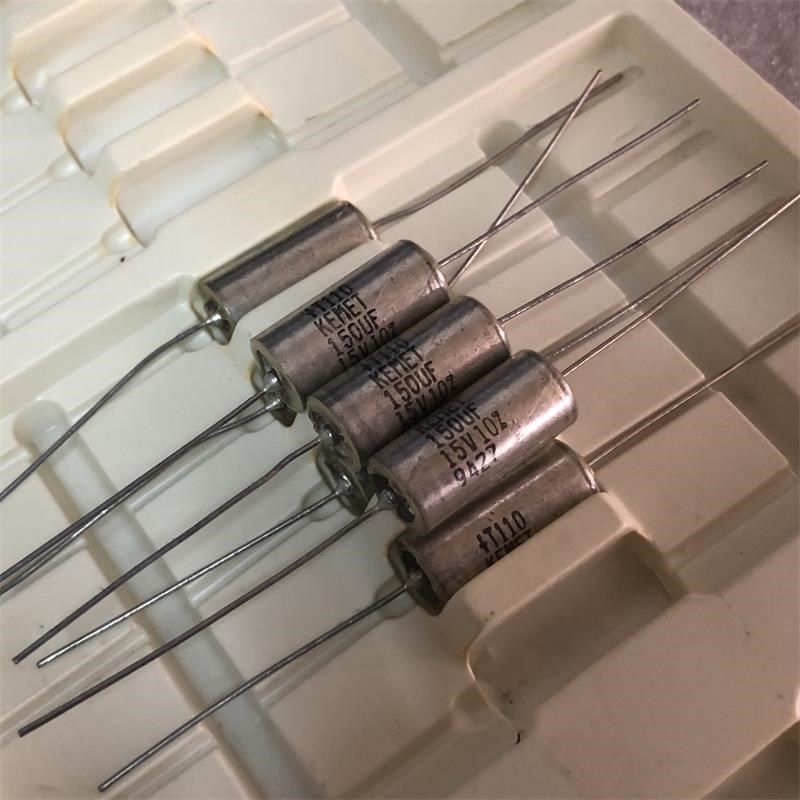 原装美国基美KEMET 150UF 15V 发烧轴向阴极钽电解电容