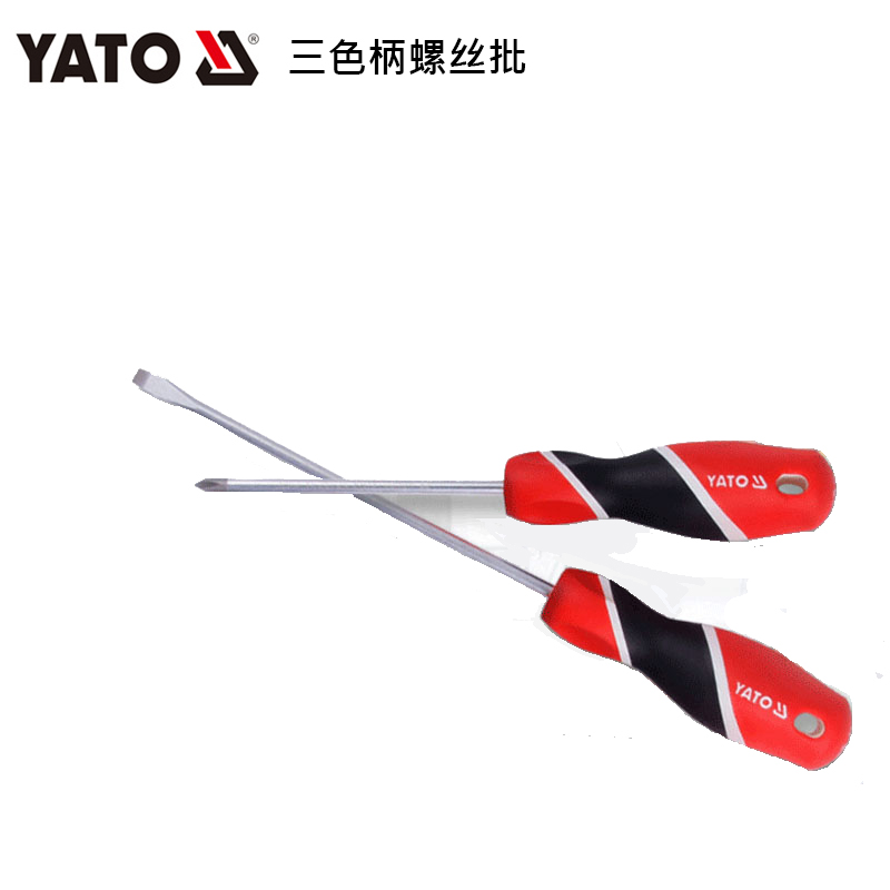 欧洲易尔拓YATO工具三色柄十字螺丝批起子刀加磁改锥YT-25919系列