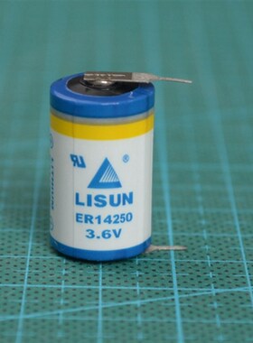 究其科技 3D打印机配件 3.6V 1200mAh锂电池 er14250 带焊接接头