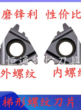 30度数控梯形螺纹刀片16/22 IR/ER2.0/3/4/5/6.0TR车床合金牙刀粒
