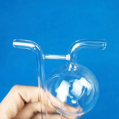 多孔玻板吸收管气泡白色棕色U型10/25/50/75/125ml多孔玻板吸收瓶