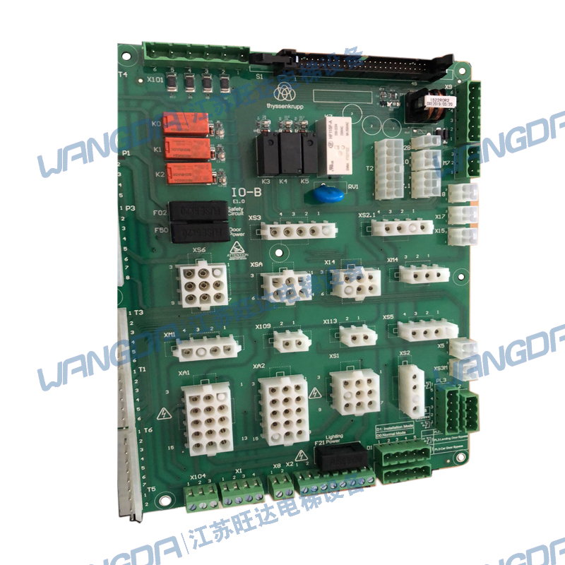 原装蒂森电梯 IO-B安全回路板 I0-B E1.0控制柜接口 轿顶接口板