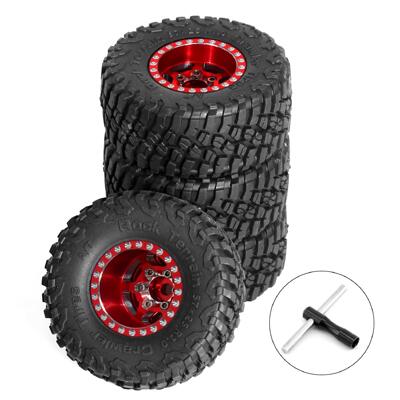 1/18 TRX4M路虎烈马1.0英寸轮胎轮毂 攀爬车铝合金轮毂 SCX24 FMS