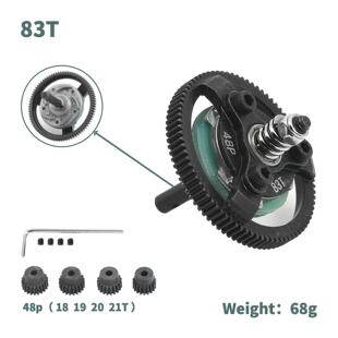 1/10 TRAXXAS SLASH 2WD 波箱齿轮 48P套装=72T+76T+83T+86T+90T