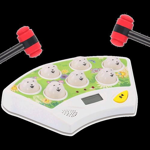 贝乐星计分关卡幼儿童电动打地鼠玩具经典敲打亲子互动游戏机益智