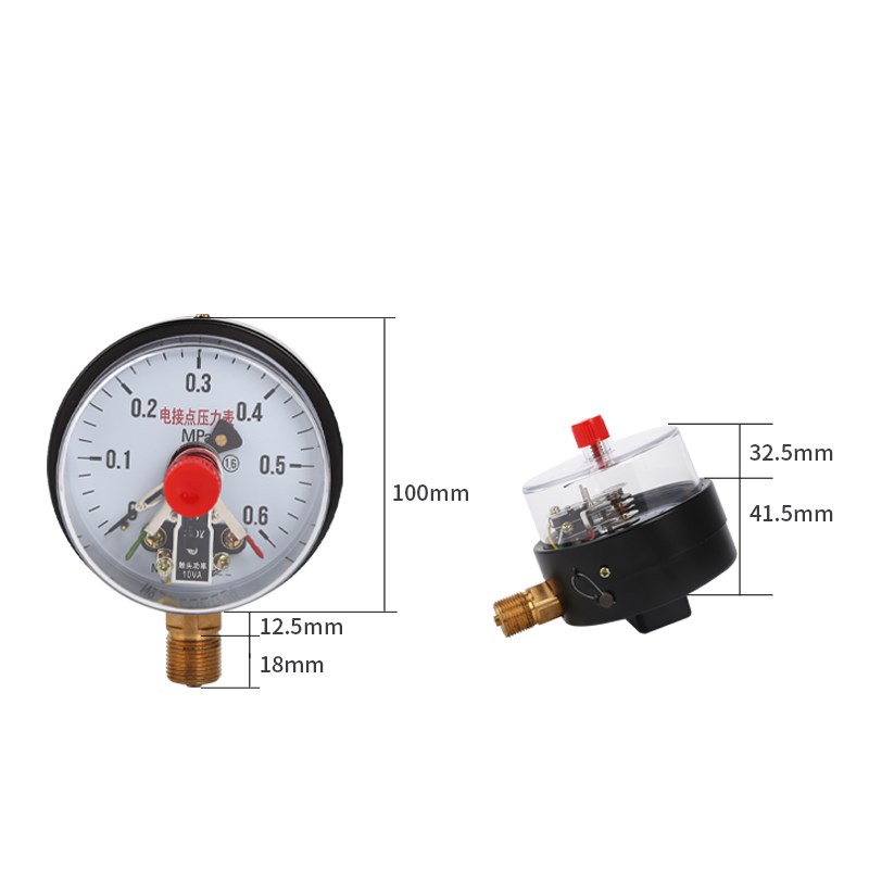 YXC-100/150/30VA磁助式电接点压力表控制水泵开关真空0-1..6MPA