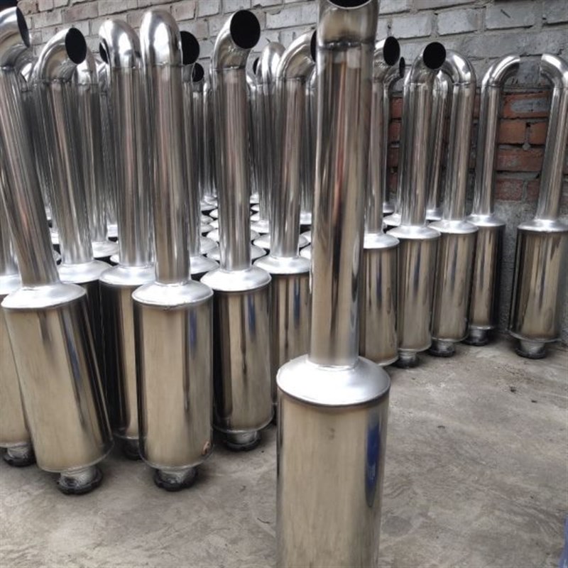 单缸柴油机加长不锈钢消声器L280S195/1115/1125消声器排气管