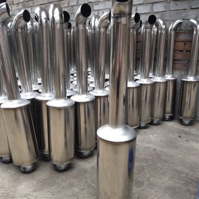 单缸柴油机加长不锈钢消声器L280S195/1115/1125消声器排气管
