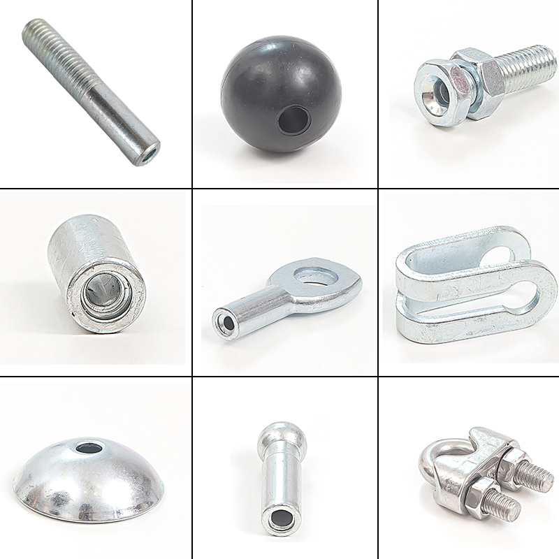 钢丝绳接头配件 鱼眼端子 球型端子 限位球钢索健身房钢丝绳配件