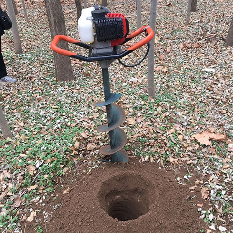 新款82cc手提挖坑机 螺旋挖坑机 大功率地钻挖坑机