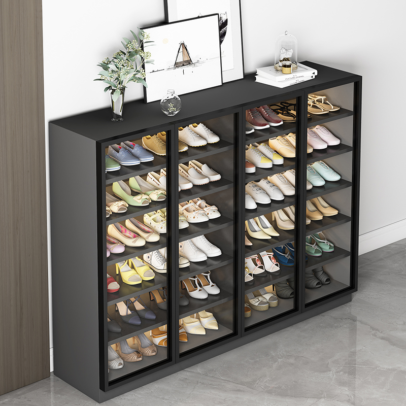 玻璃鞋柜家用门口大容量简约入户玄关柜一体高立式阳台收纳储物柜