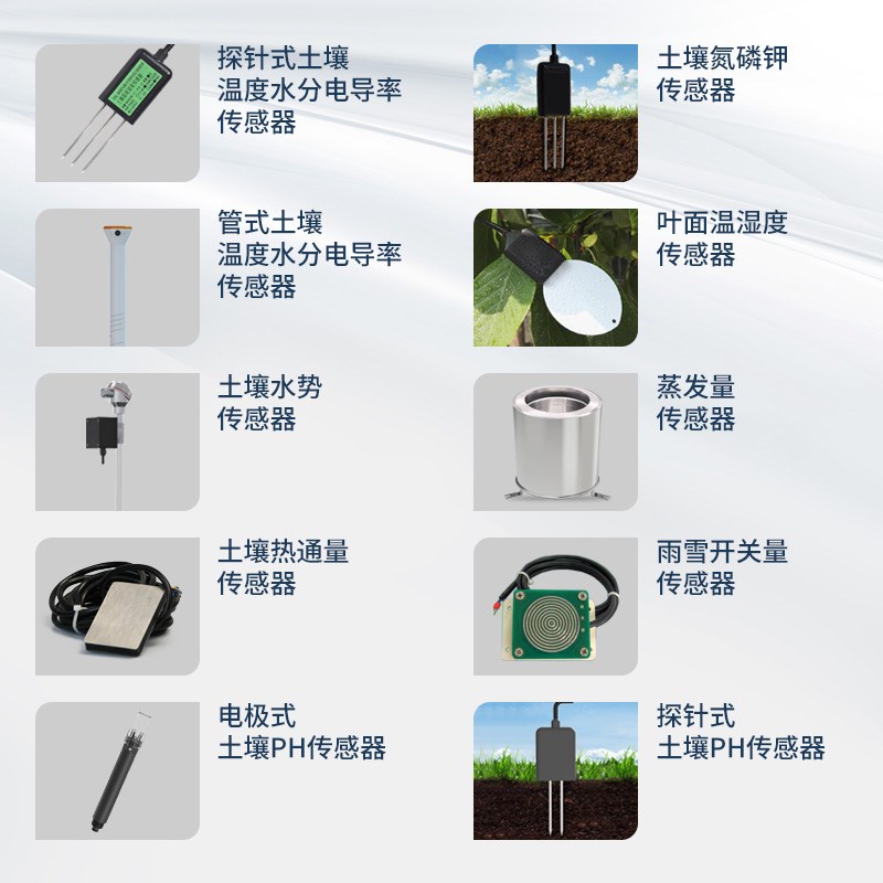 土壤农业传感器氮磷钾电导率雨水分酸碱度PH检测仪土质肥力热通量