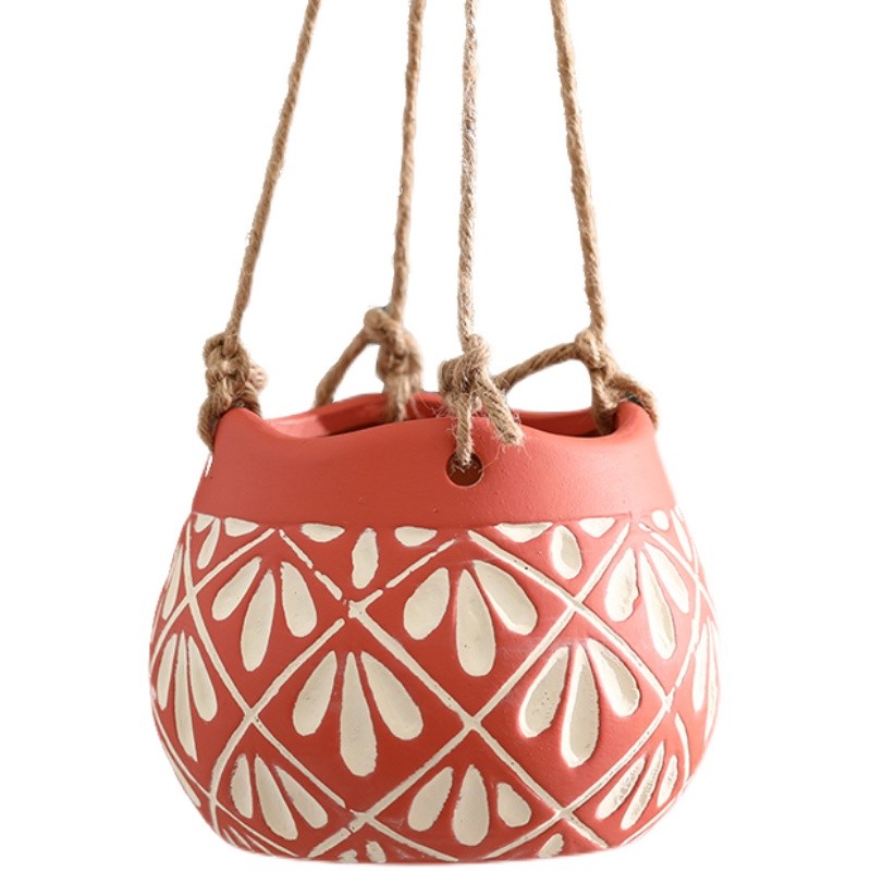 吊盆花盆悬挂式多肉花盆个性绿萝吊篮盆栽吊兰吸水盆绿植阳台种花