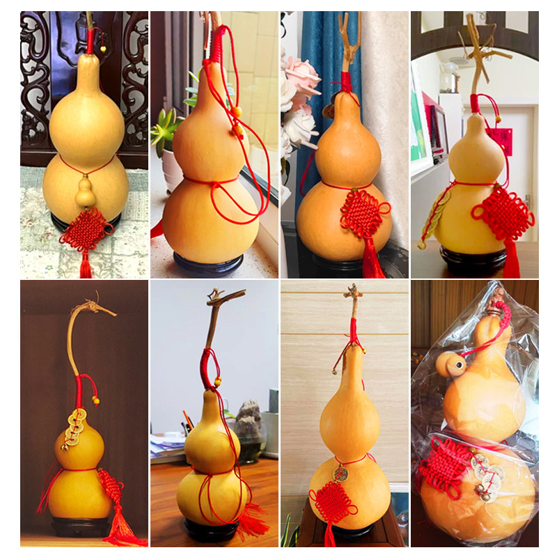 葫芦挂件摆件天然五帝钱门对门特大号客厅高端开口中国结精品装饰