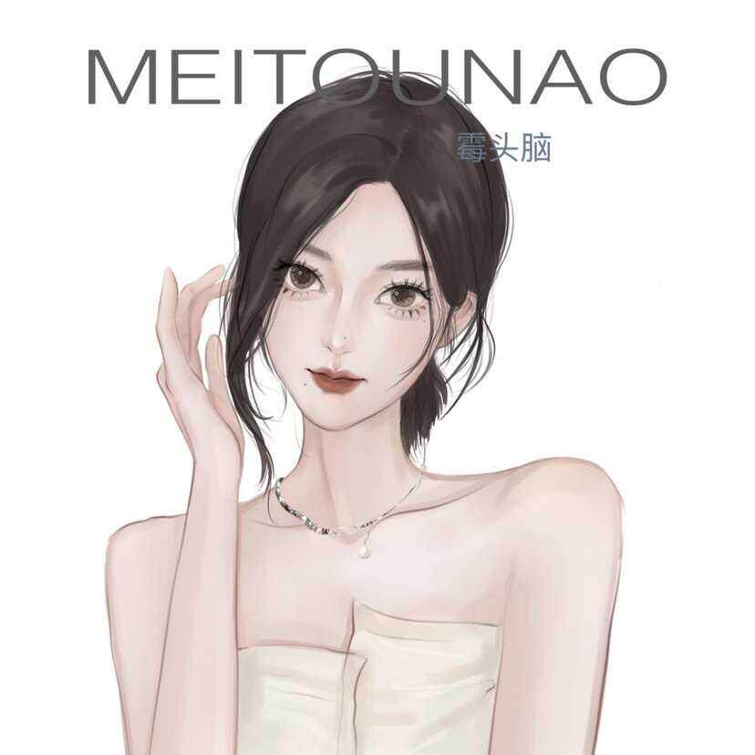 精致韩手绘JSW头像系制稿卡通情侣定约制插画宠物真定人物照片设