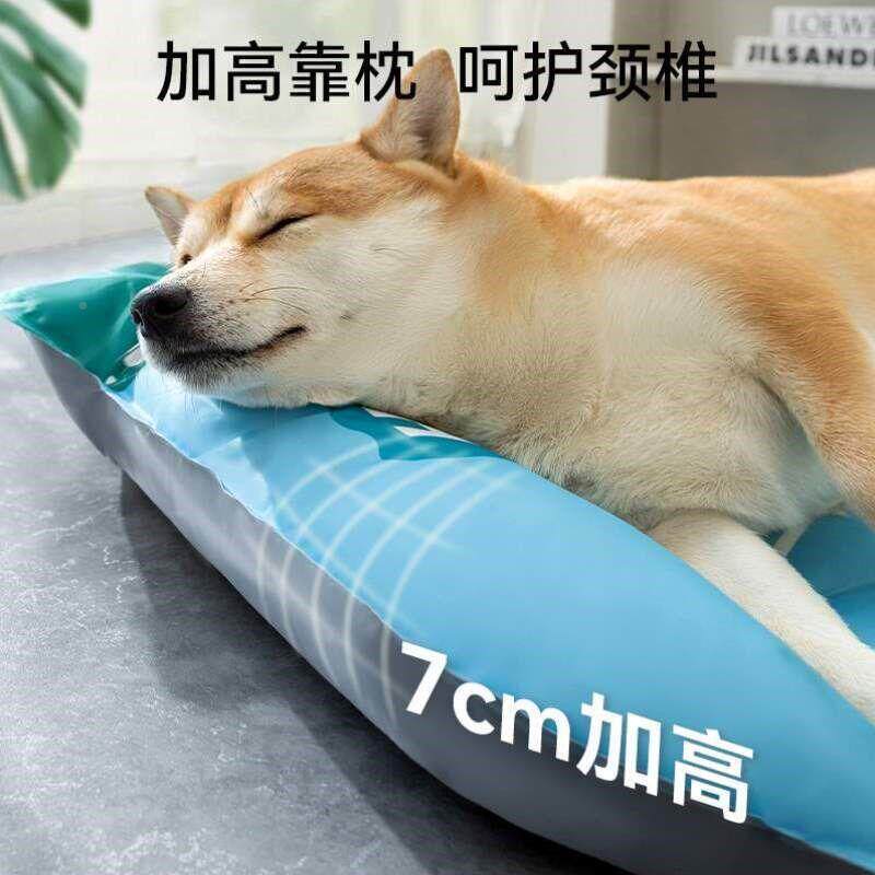 觉垫狗窝温夏季冰垫用夏天lk0OKu33睡狗地垫宠物猫咪垫子睡降靠枕