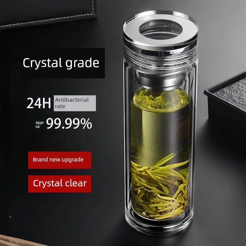 不水杯碎，钢化玻璃水杯，防摔不碎，大套装，防，男51908便于保