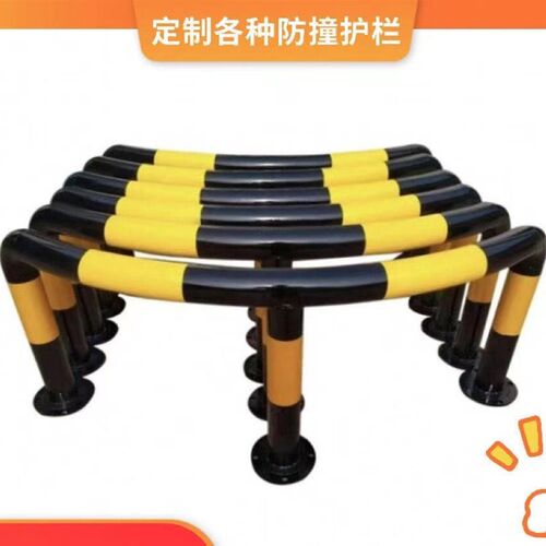 定制加油站防撞柱U型M型弧形防撞护F栏车位隔离桩警示柱道路防护