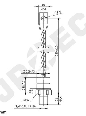 SD300N16PC SD300R20PC 大功率整流二极管DO-205AB DO-9外形