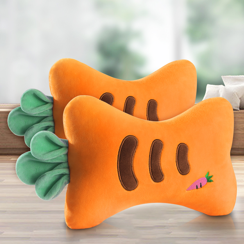 汽车头枕护颈枕车用抱枕靠枕颈枕座椅车H座可爱车枕头车载用品大