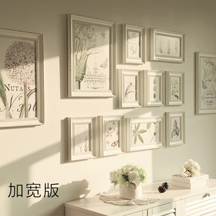 欧式复古卧室客厅白色婚纱照挂墙B相框组合小清新 照片墙 相框墙