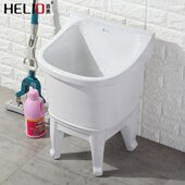 阳台墩布池陶瓷拖把池连体拖布池洗拖把水池拖把盆家用中号水池