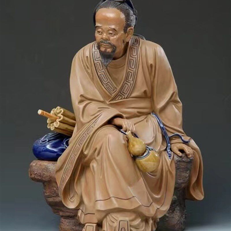 石湾公仔神医华陀手工家居饰品中医院保健院医生物
