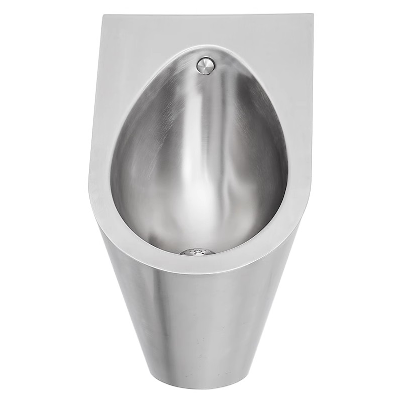锈钢小便斗挂墙式酒店厕所冲水感应小便器男士站立小便池壁挂式
