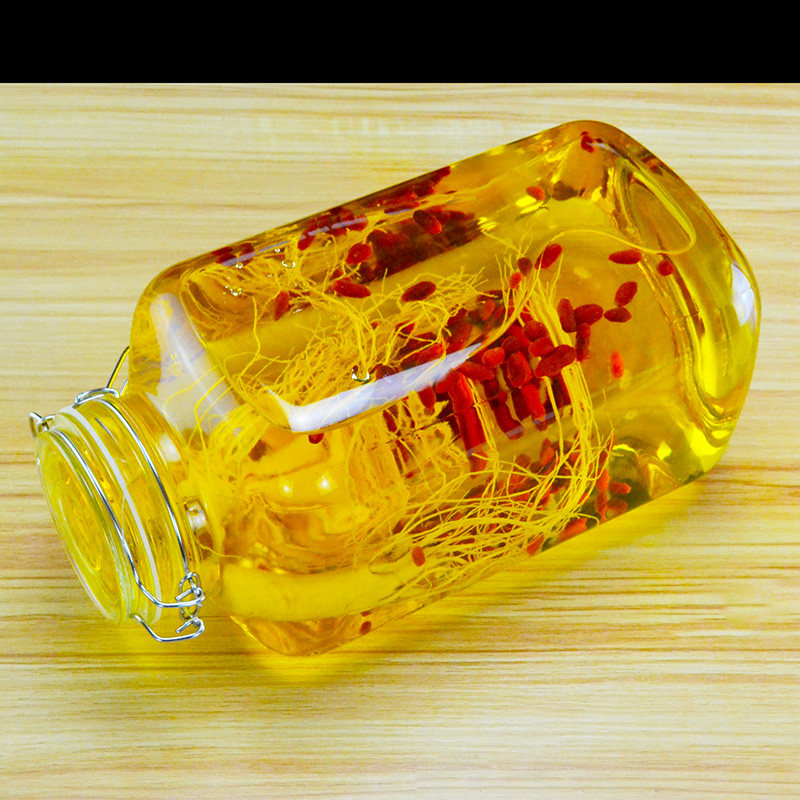 密封罐泡酒玻璃瓶专用酒坛子卡扣人参酿酒罐斤家用泡酒缸泡酒瓶
