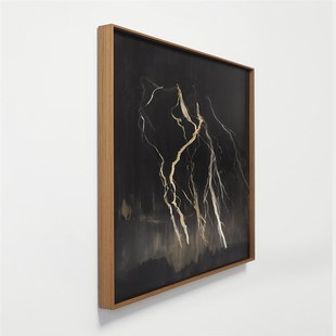 crisis 饰画黑色闪电巨幅沙发背景墙暗黑办公室公共空间 art62装