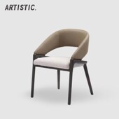 意式 餐椅家用靠背实木极简高级感白蜡木椅子餐厅酒店洽谈椅书桌椅