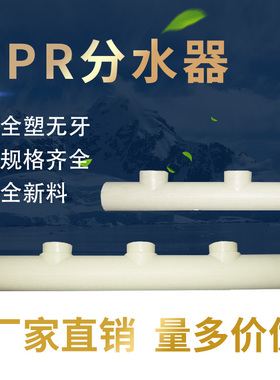 PPR分水器 全塑分水器无牙分支器主管50mm150间分支20 4分 25 6分