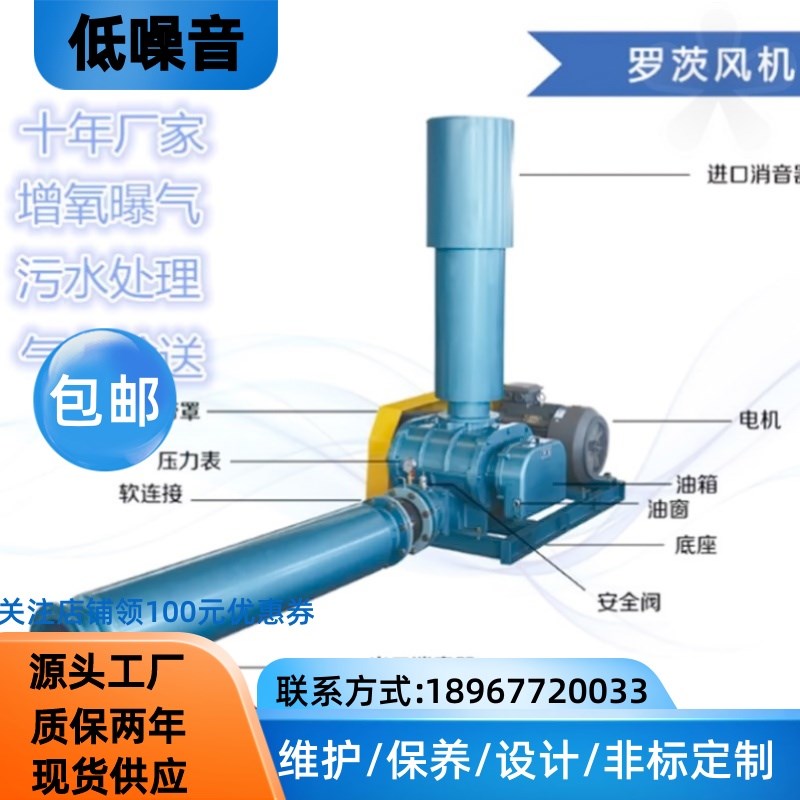 章丘三叶罗茨风机 罗茨增氧机 污水养殖 气力输送 厂家章丘 R00