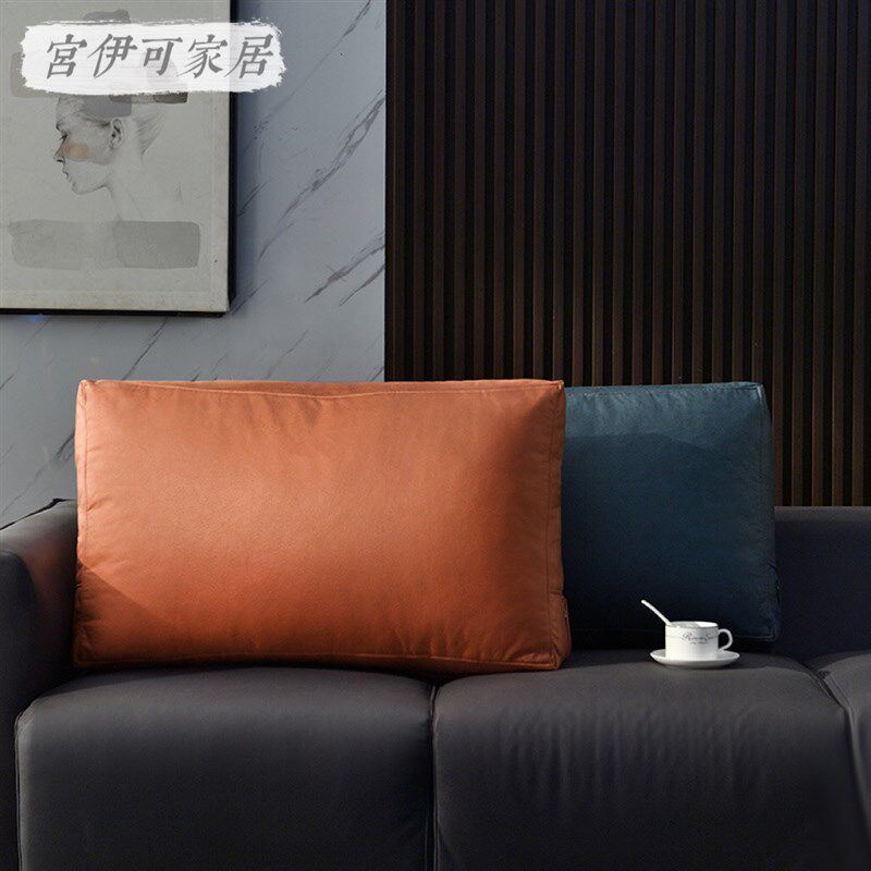 科技布立体床头靠垫级感沙发靠枕客厅大靠背腰靠软包外罩