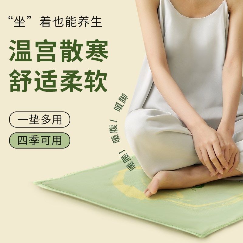 后辰艾草冬季汽车办公室车载座椅加热坐垫
