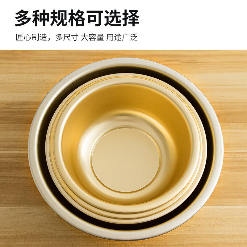 纯铝大盆铝盆老式加厚大号家用厨房圆形盆子商用和面洗菜洗澡脸盆