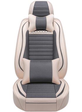 新凯迪拉克XtXtLyriq亚麻全包专用汽车坐垫，四季通用座套