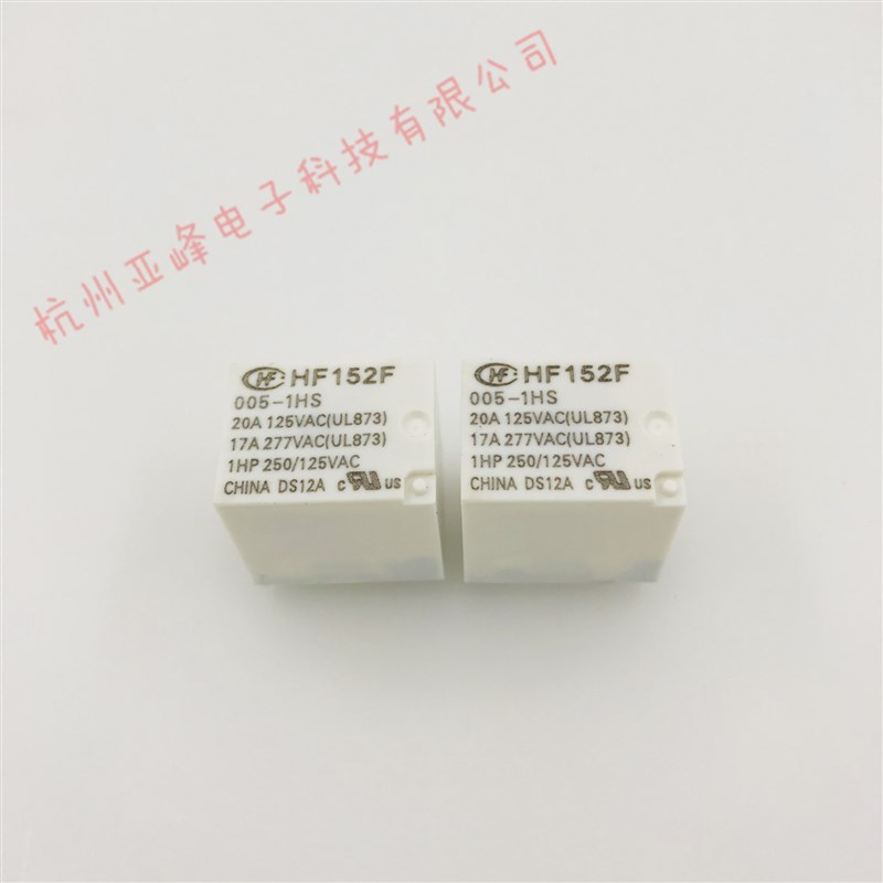 HF152F-005/012/018/024-1HS常开4脚17A宏发继电器5V12V18V24VDC
