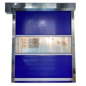 甄选PVC布快速卷帘堆积门 隔断无尘洁净车间卫生感应门软帘工业提