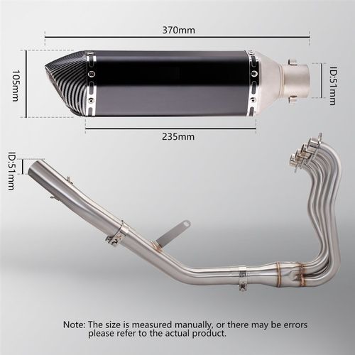摩托车排气管改装 凯越450RR专用不锈钢前段 尾段消声器组合套装