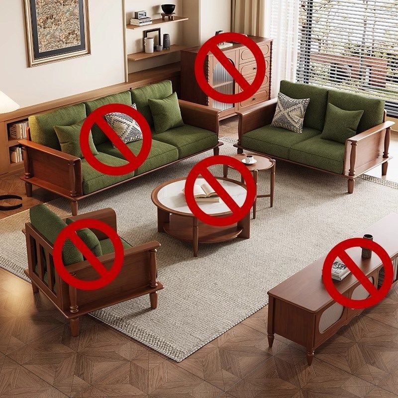 法式复古风全实木沙发直排小户型客厅家具布艺沙发茶几电视柜组合,住宅家具,实木沙发,淘宝优惠券,粉丝福利购,淘宝优惠卷