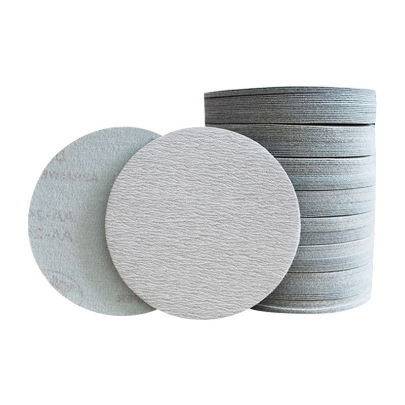 金牛6寸150MM背绒白色圆盘砂纸圆形植绒砂纸打磨片拉绒片