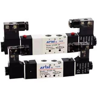 亚德客电磁阀4V230C-08B/DC24V/4V330C-10B/4V430C-15B/4V130C-06