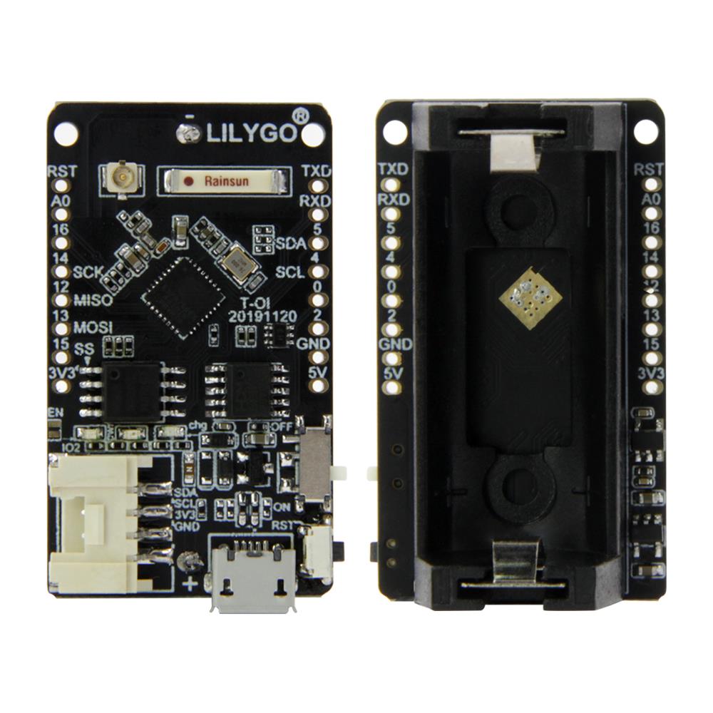 LILYGO? T-OI ESP8266开发板可充电16340电池座兼容MINID1开发板