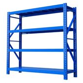 甄选货架仓库工厂快递站储物架超市展示架轻型层板货物架可调节可