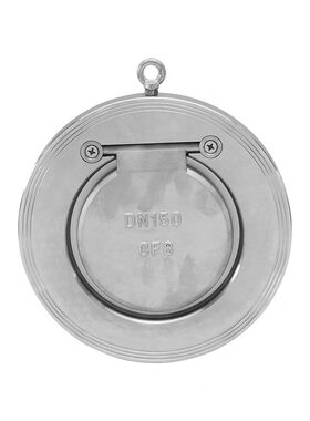 甄选304不锈钢对夹式止回阀H74W薄型逆止翻板式向阀3寸dn50 65 10