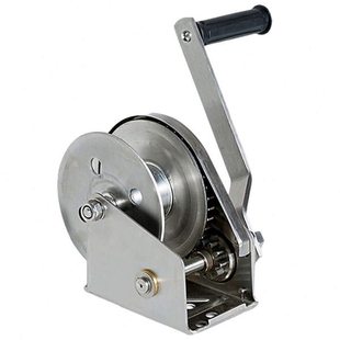 双向自锁手摇绞车手动绞盘304不锈钢牵引机小吊机不生锈室外使用