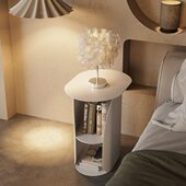 北欧床头柜现代简约轻奢卧室极简创意多功能收纳置物床边柜小边几